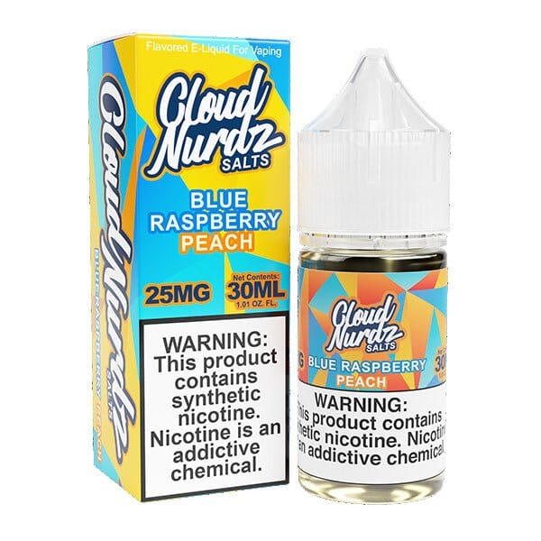 Kék málna őszibarack a Cloud Nurdz tfn sók 30 ml