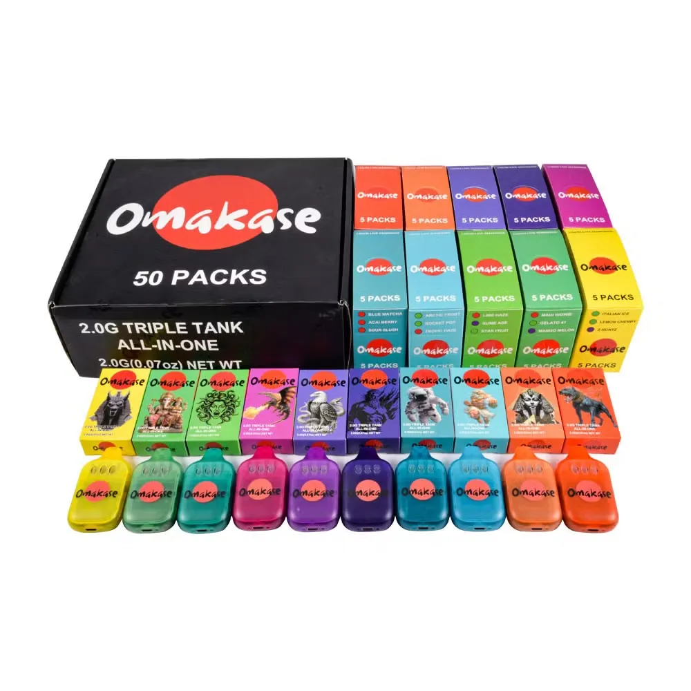 Üres Omakase 2g képernyővel eldobható Vape Pen